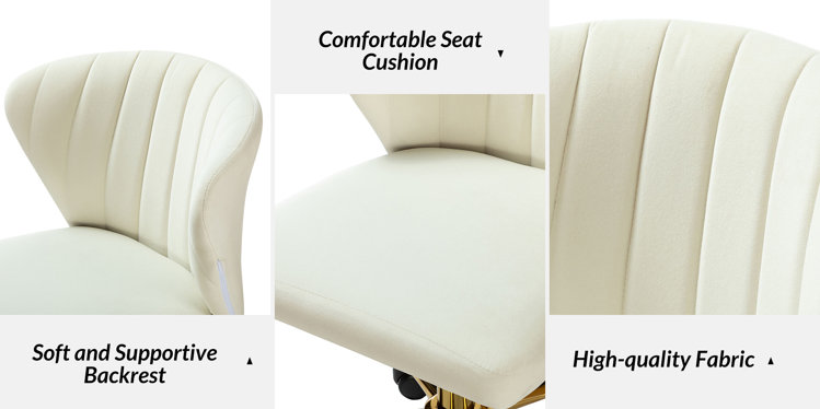 $225 Ergonomic Height-Adjustable Task Chair With Tufted Back image indicator(3)