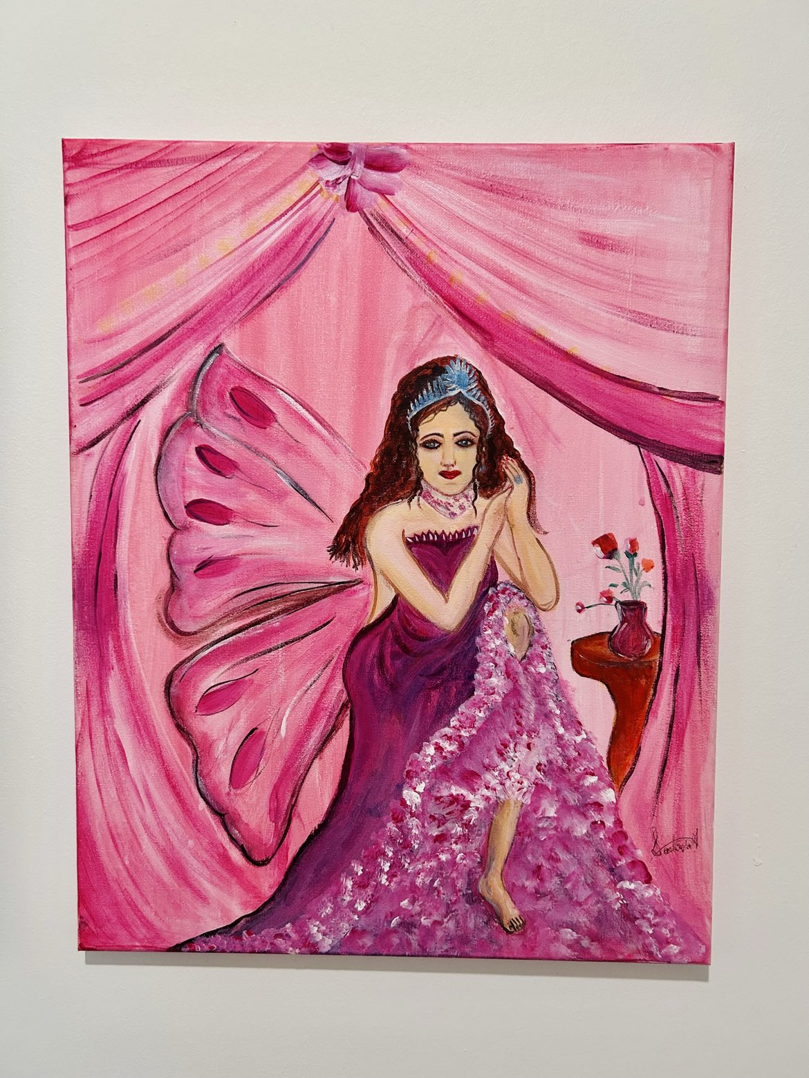 Original Angel Canvas Acrylic paint by Sadiqa - photo 2