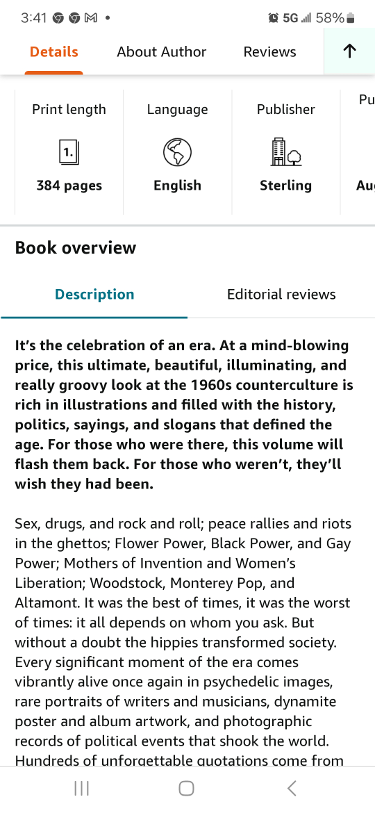 Hippie Bary Miles Mint Large  Paperback Book image indicator(3)