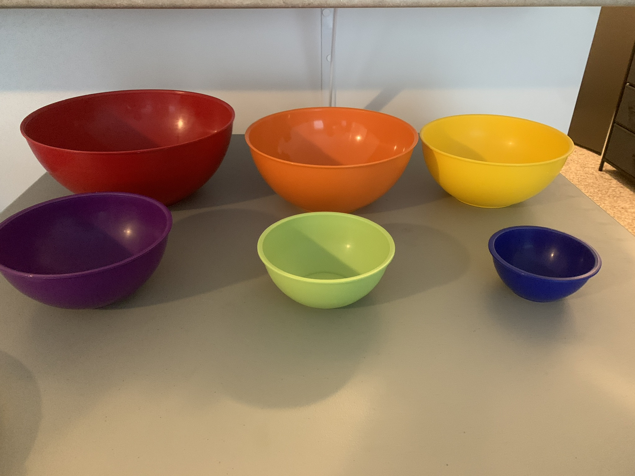 Plastic mixing bowl set - photo 2