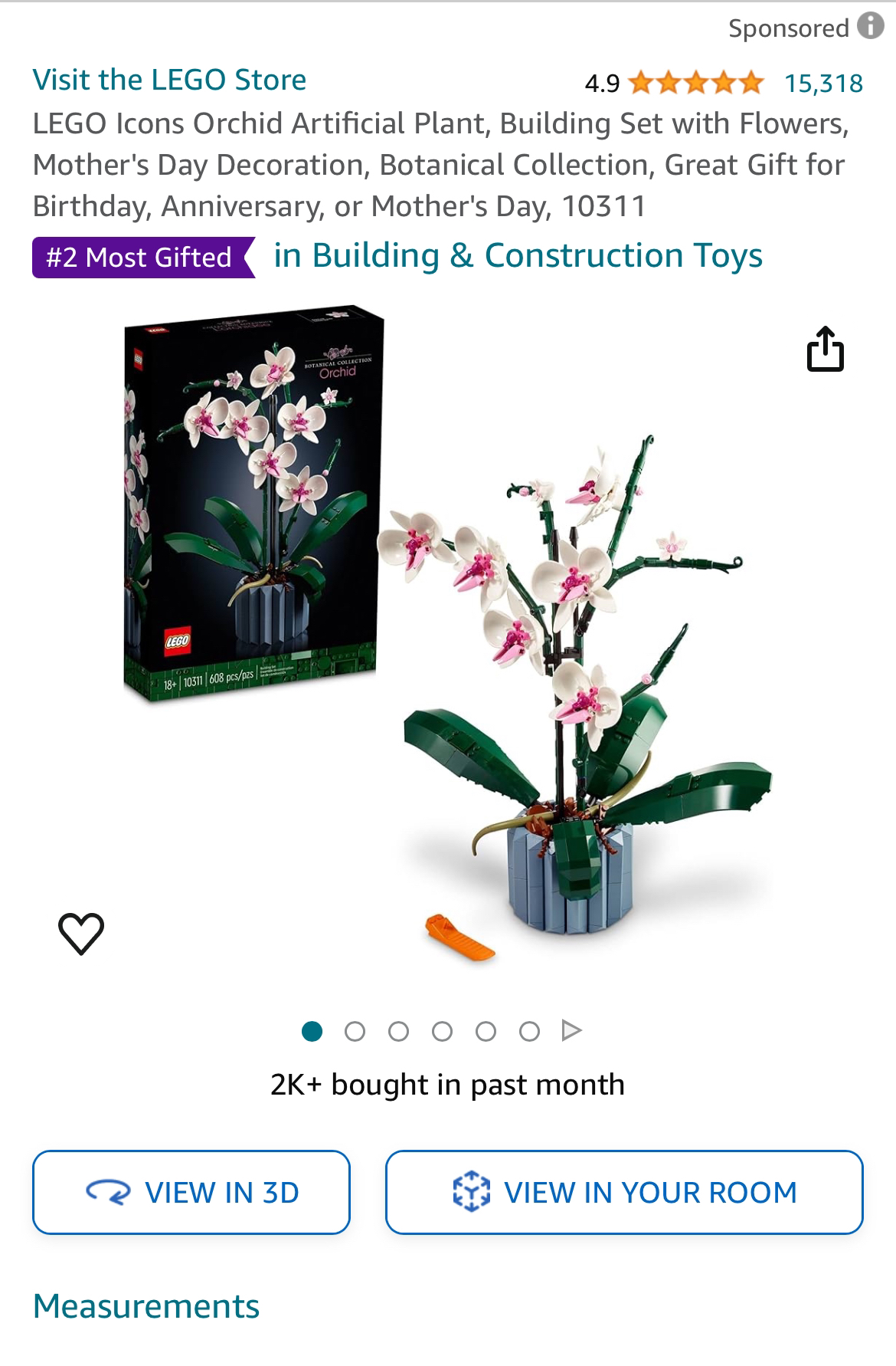 Lego Orchid flower-Brandnew - photo 2