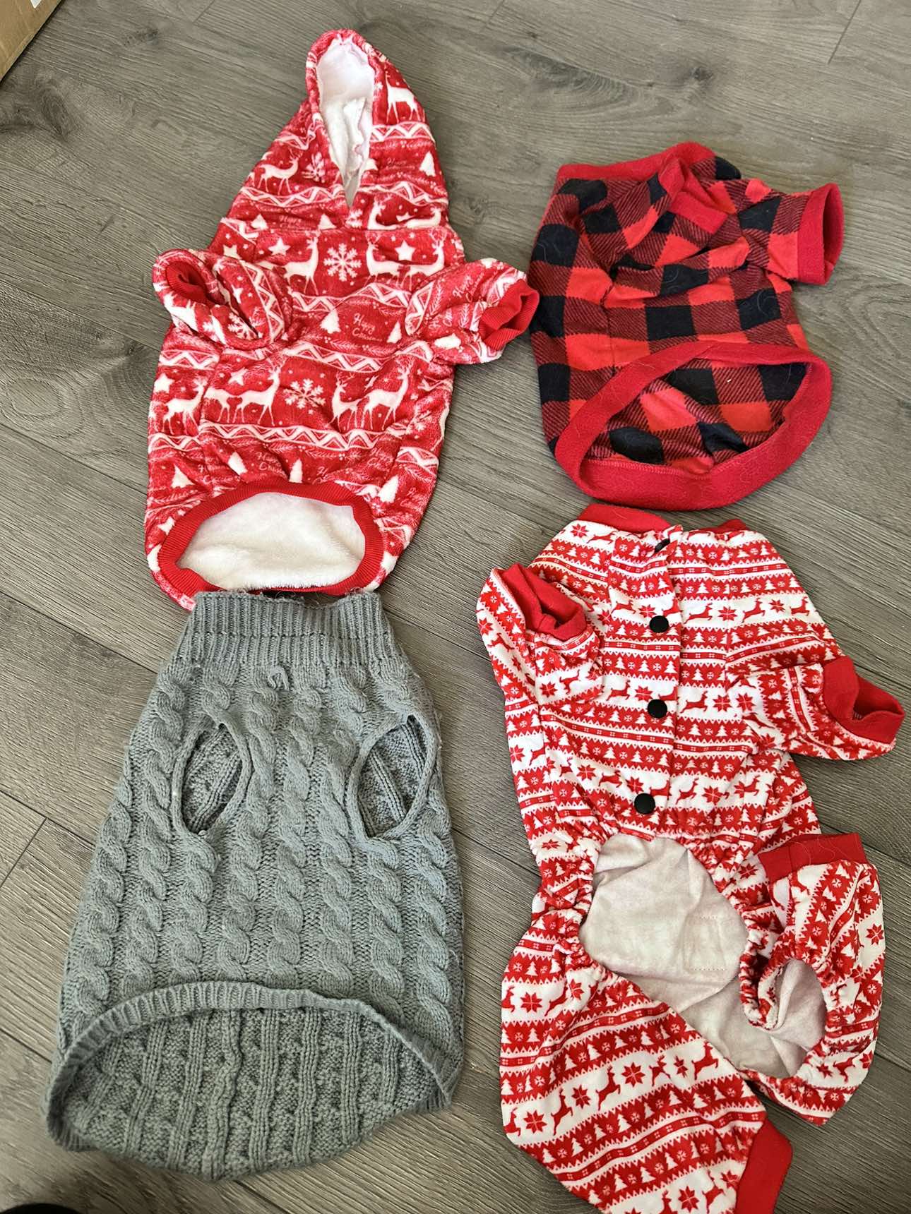 Dog Christmas outfits/pajamas - photo 2
