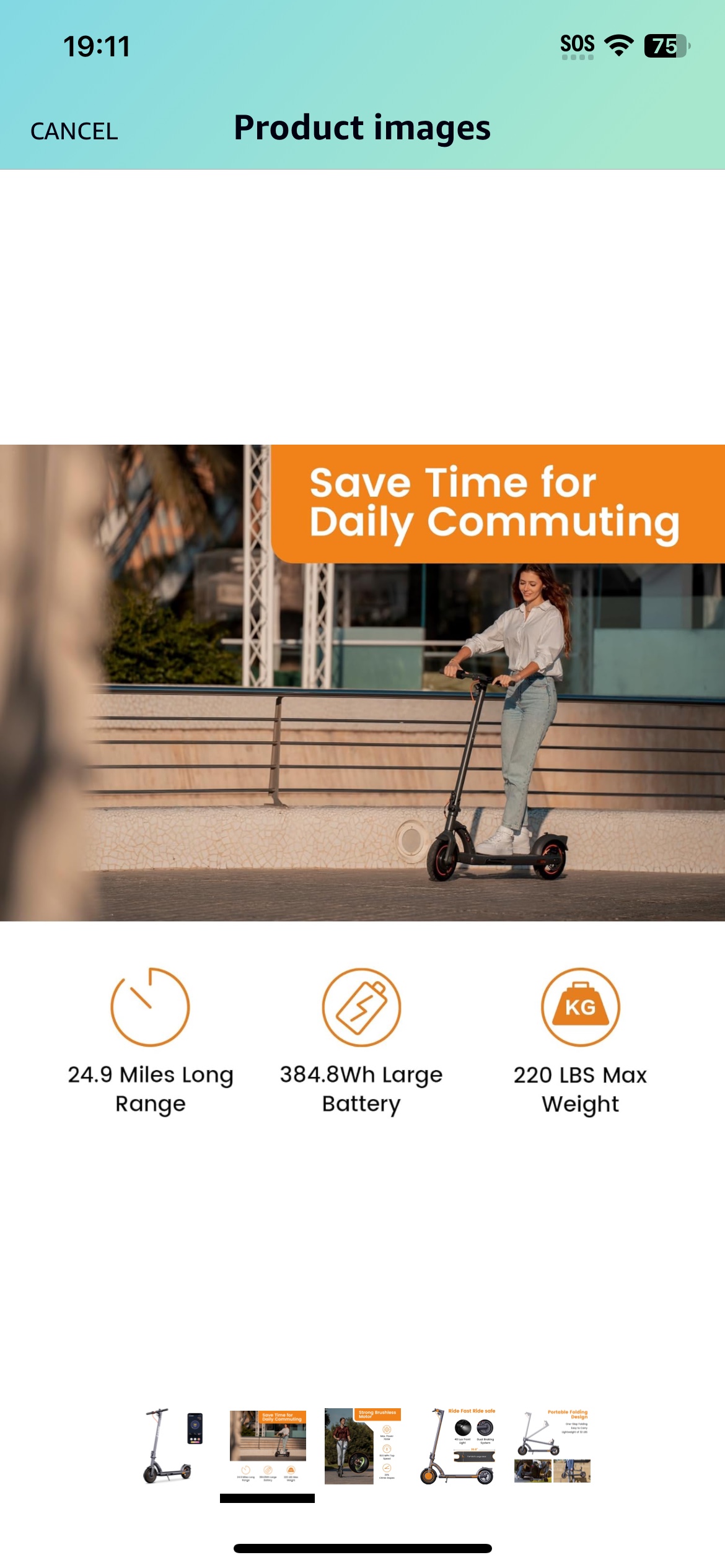 NAVEE Electric Scooter N40 - photo 2