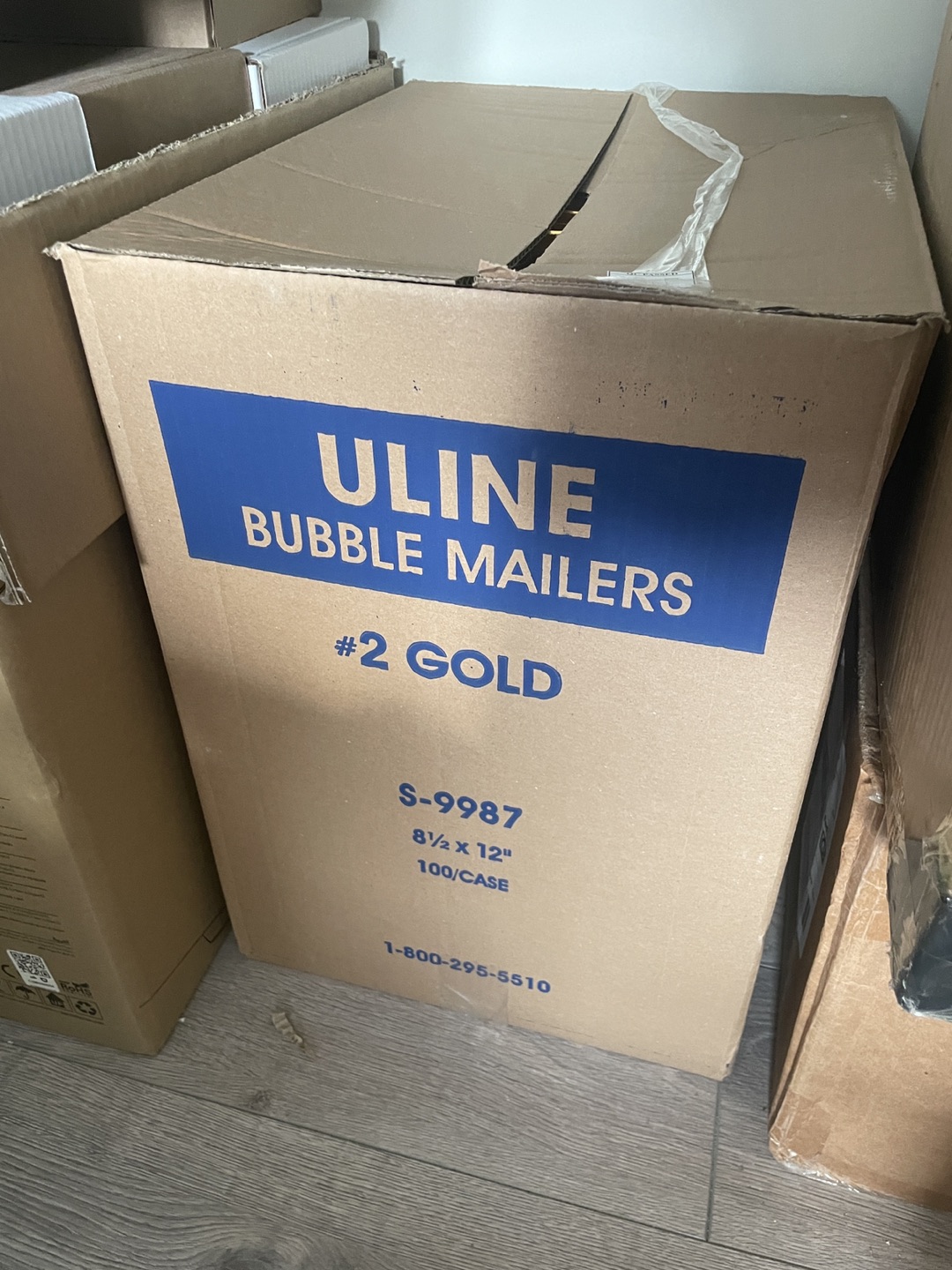 Self-Seal Gold Bubble Mailers #2 - 8 1⁄2 x 12"