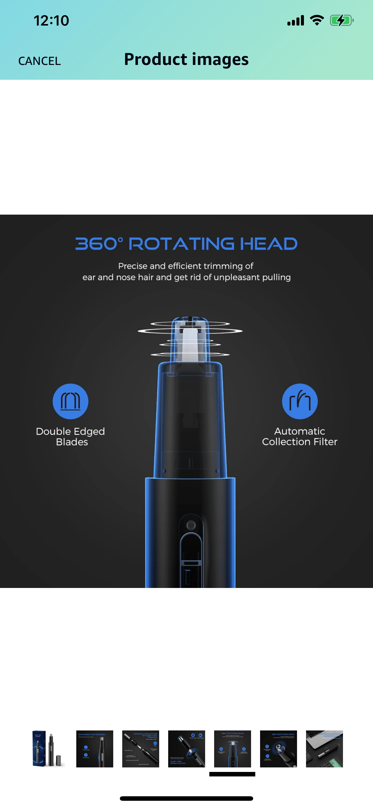 Brand new Rechargeable Nose Hair Trimmer for Men Women,3 in 1 image indicator(3)