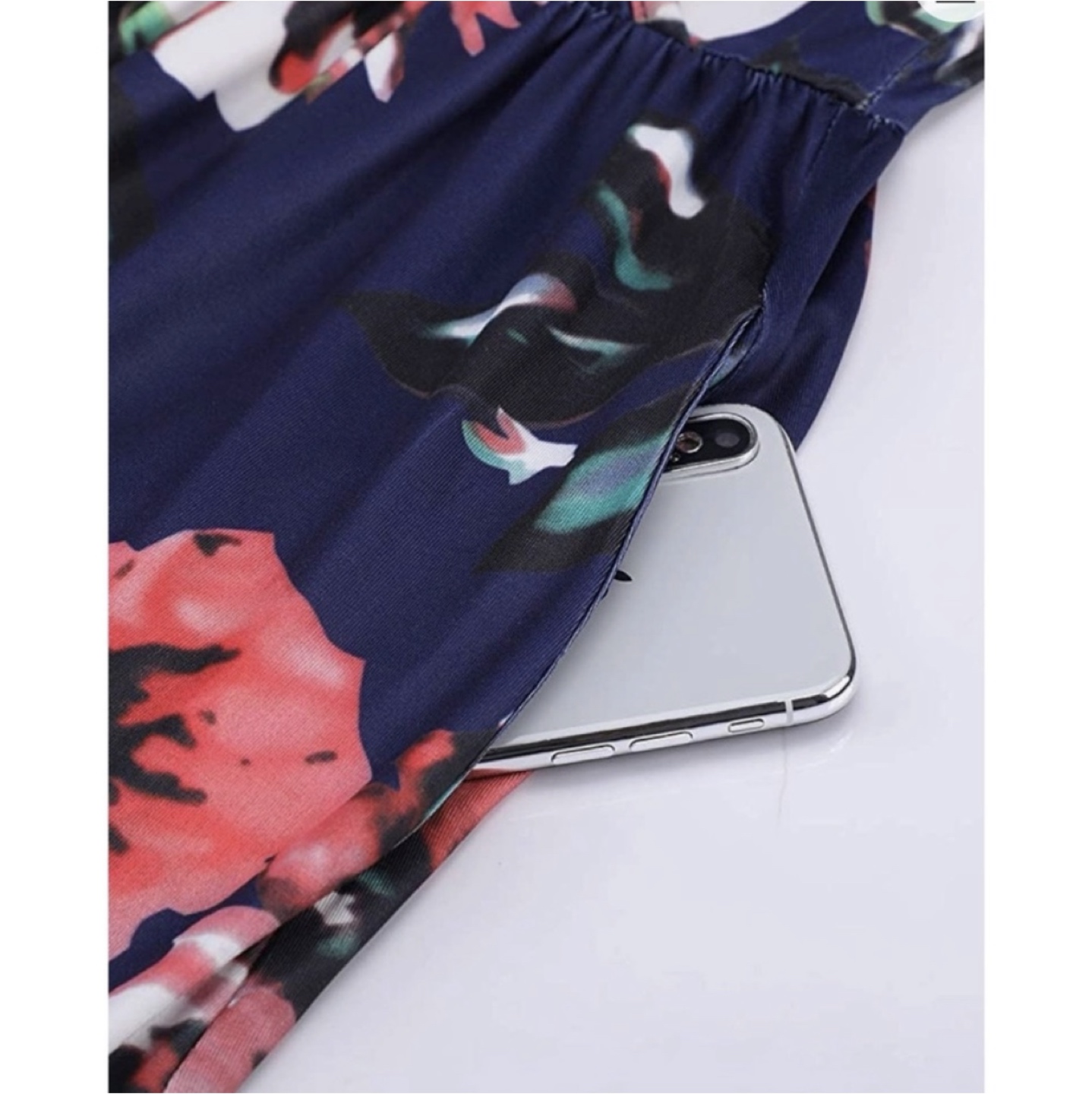 NEW Navy Floral Maxi Dress image indicator(5)