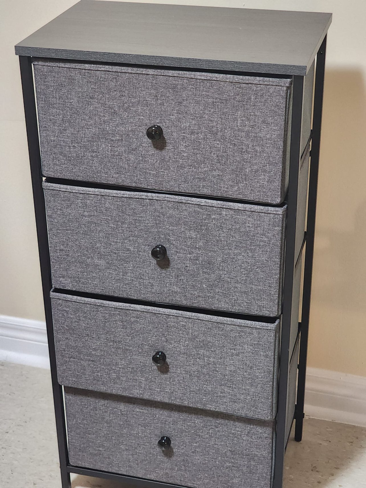 4-DRAWER BLACK FABRIC ORGANIZER - photo 3
