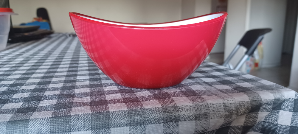 Red plastic Bowl thumbnail