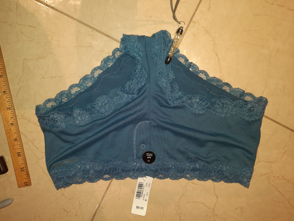 NWT  SEXXXY Le vie en rose blue boycutt panties small lace thumbnail