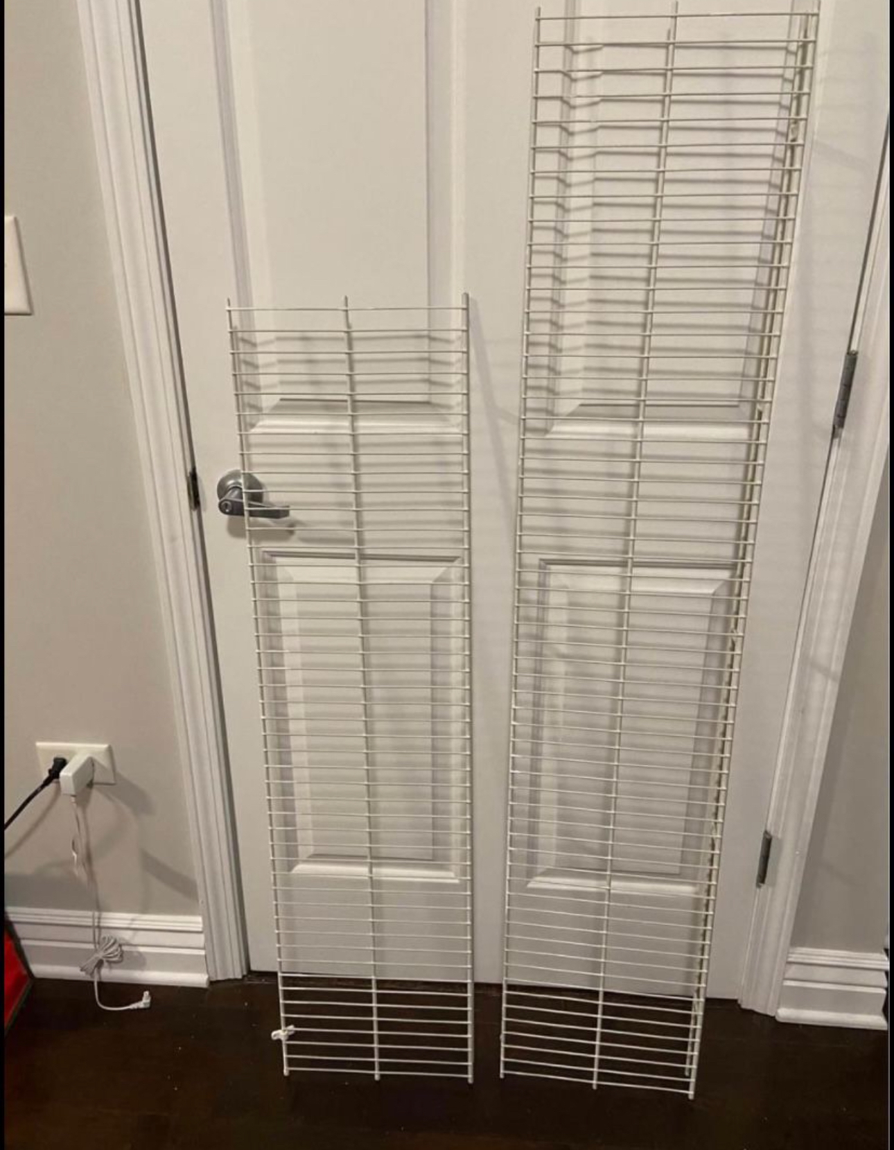 White Metal Closet Organizers