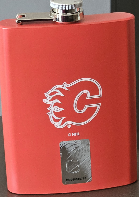 Official Calgary Flames 8 oz Flite Flask - photo 5
