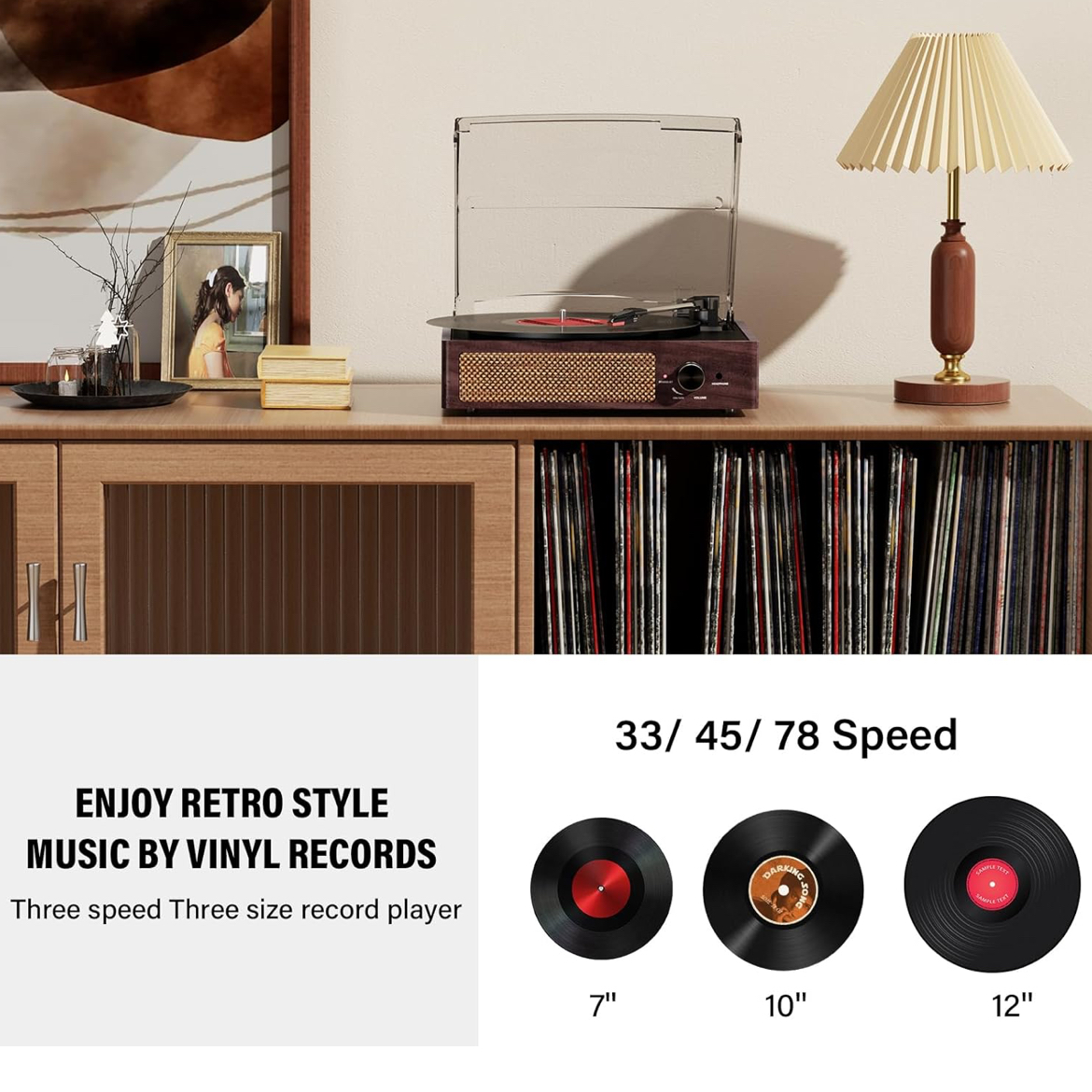 Vinyl Record Player Turntable - photo 3
