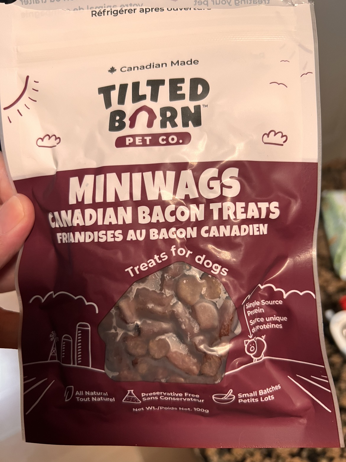 Free dog treat - pork