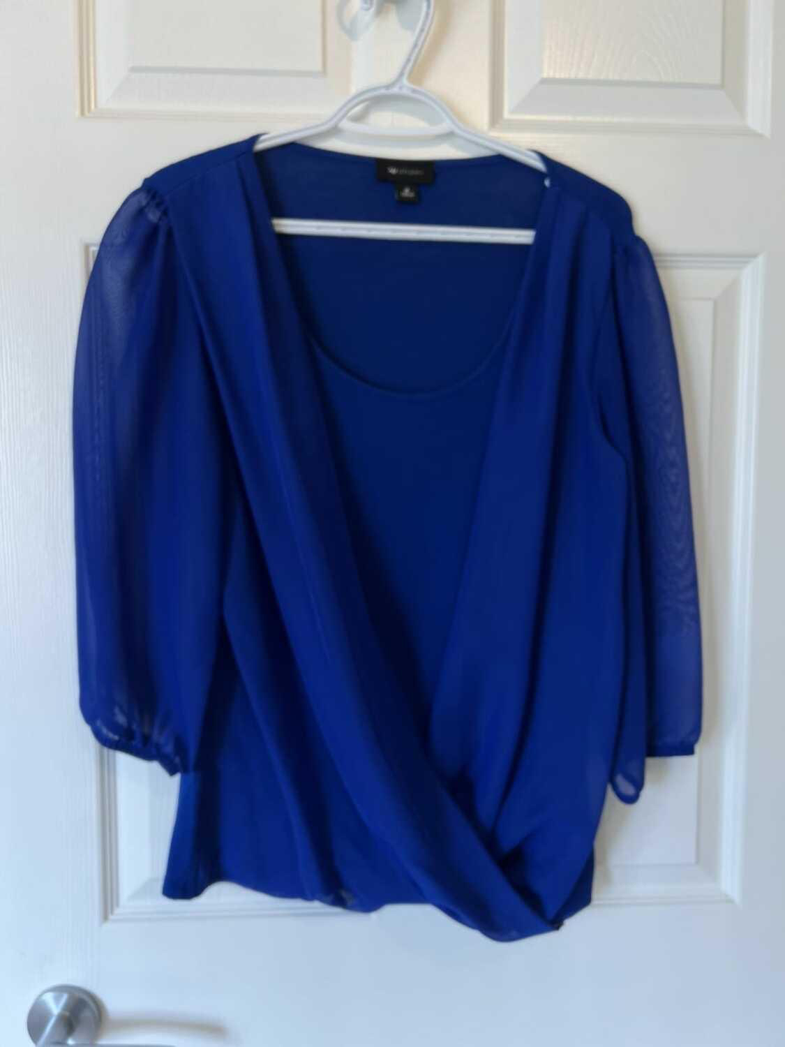 Blue blouse- sz medium thumbnail