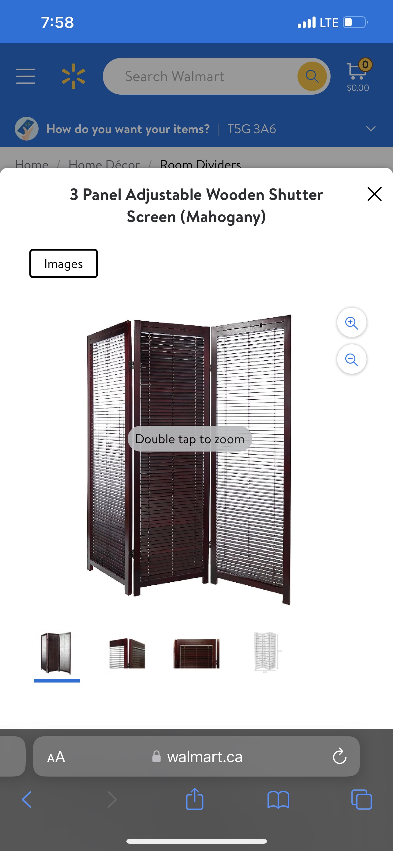 Dark Brown Wood Room Divider - photo 2
