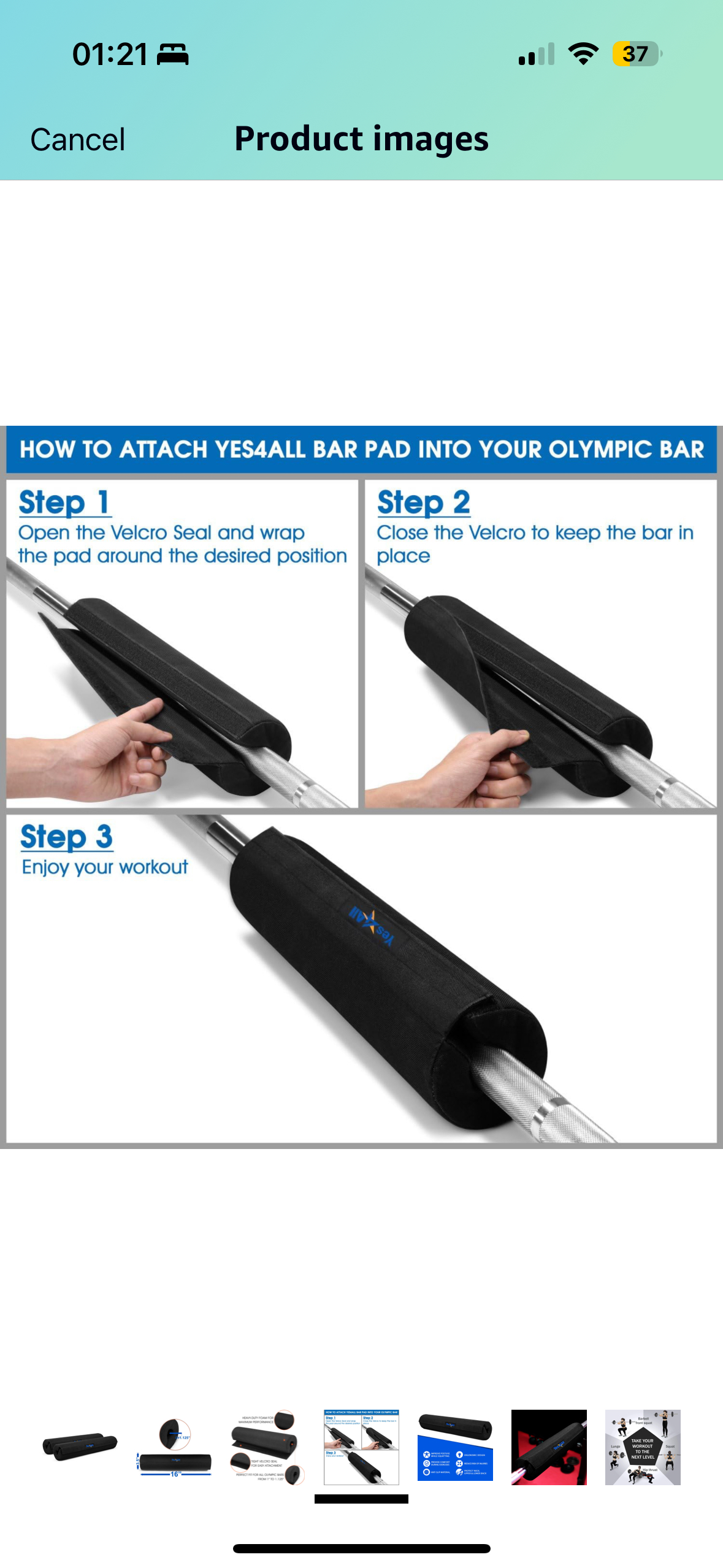 Barbell Pad x 2 bar cushion pad protector for neck image indicator(4)