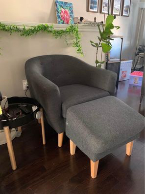 Accent Chair (Dark Grey) - photo 5