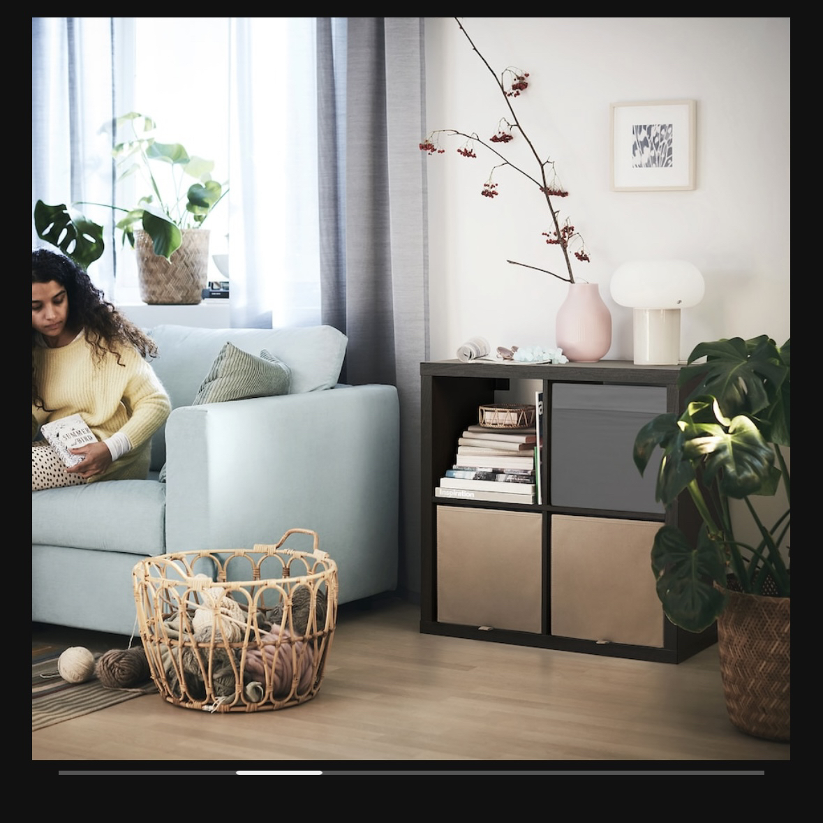 IKEA Black Kallax Shelf - photo 3