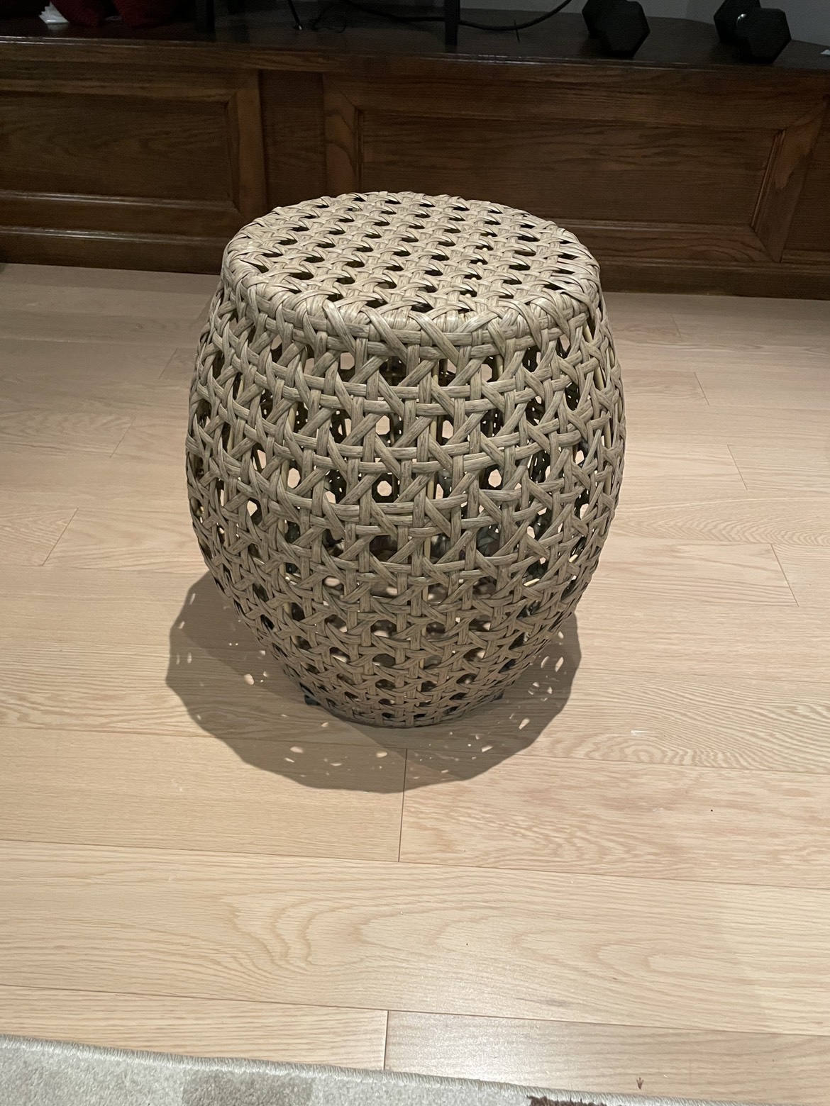 Caning wicker stool thumbnail