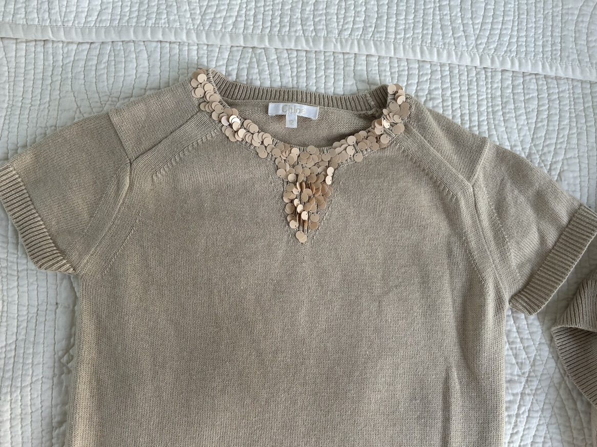 Amazing Kid’s Dress & Cardigan Set by Chloé (size 12) image indicator(6)