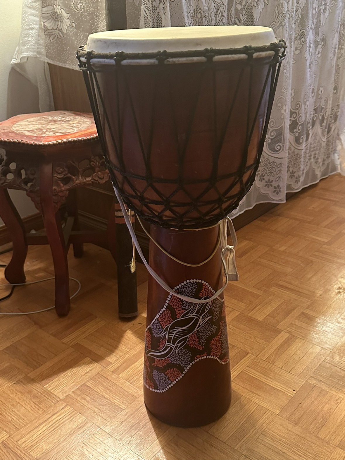 LARGE AFRICAN DRUM AVAIL - photo 3