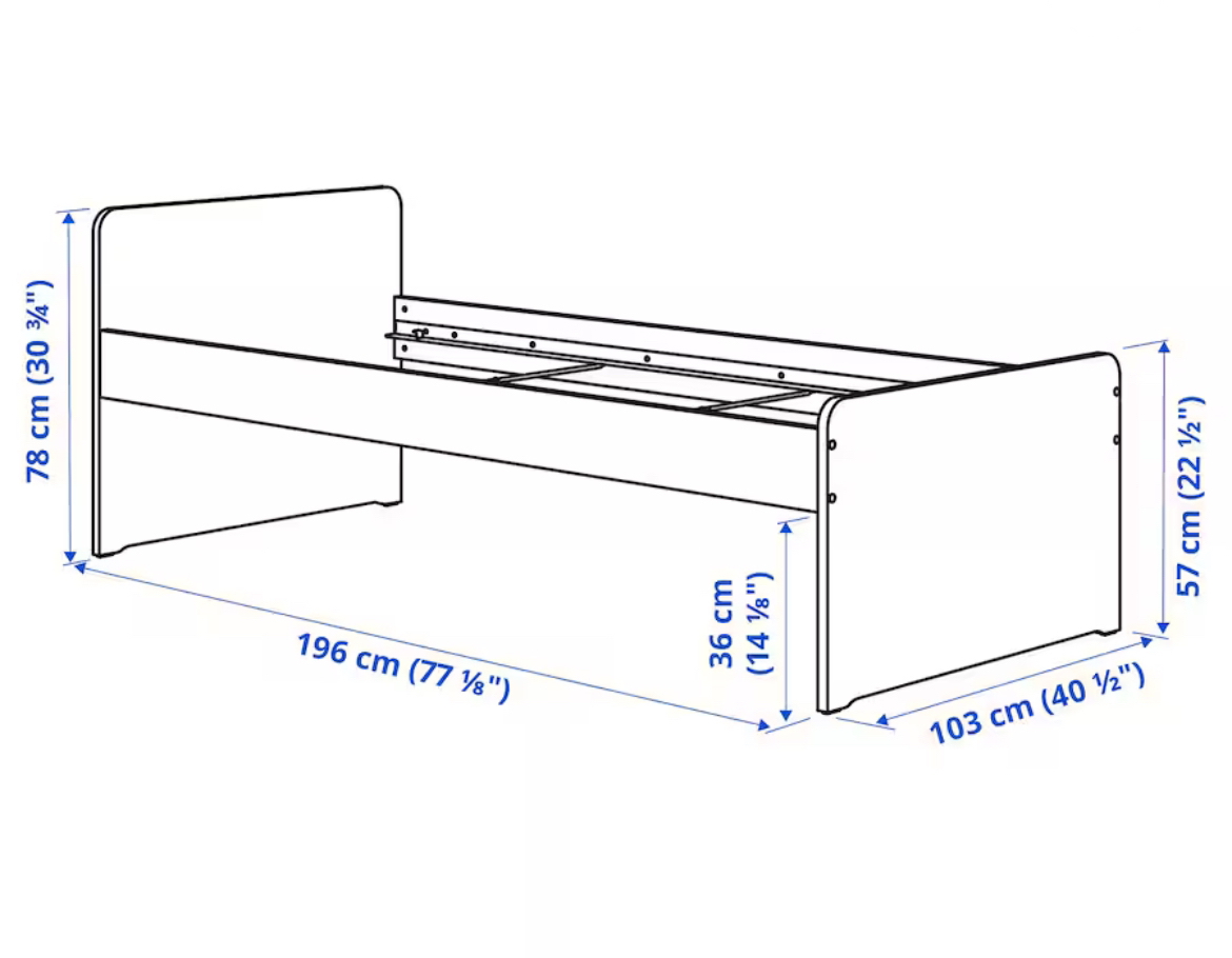 Ikea twin bed frame - photo 5