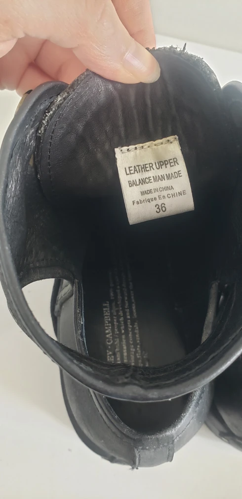 ⭐JEFFREY CAMPBELL Leather Cutout Lace Up Ankle Boots - Sz  36 image indicator(4)