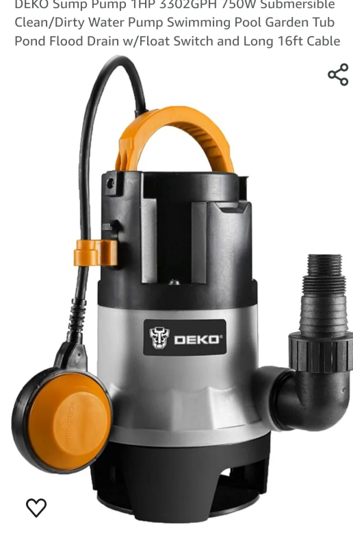 Deko 1hp sump pump image indicator(2)