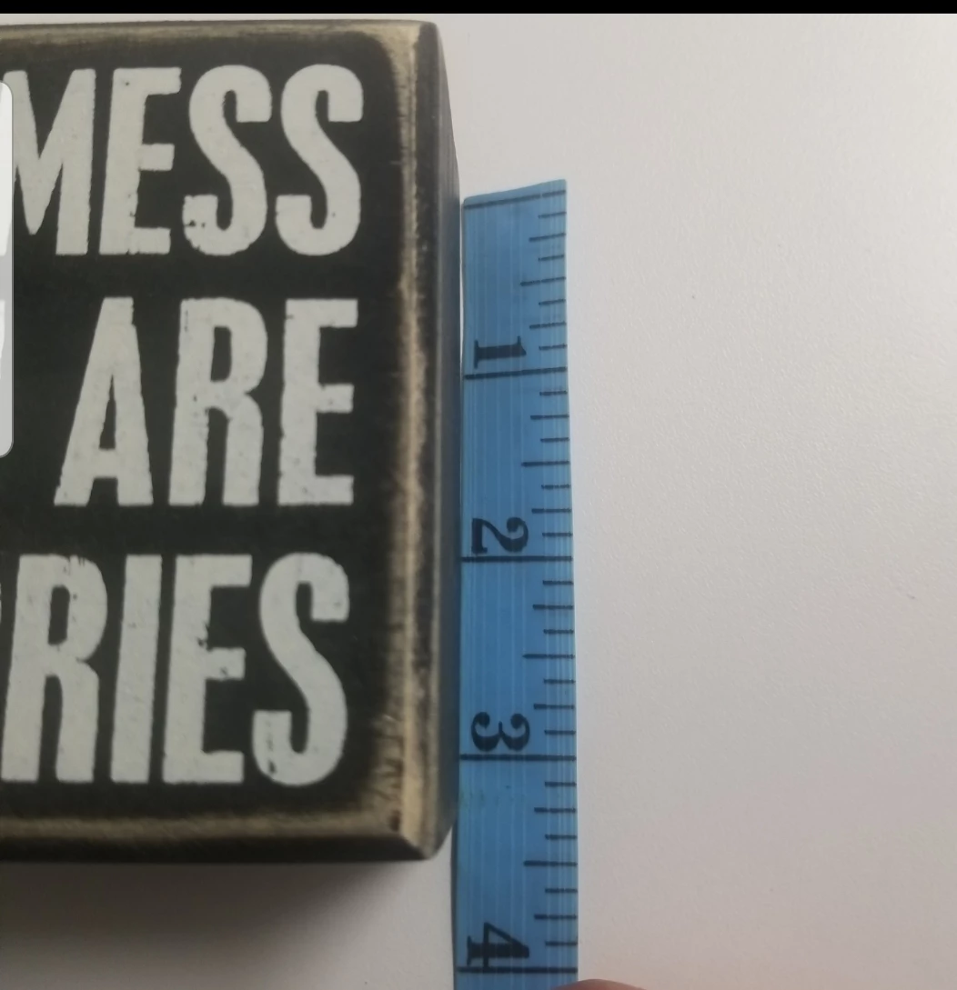 Pardon The Mess - Farmhouse Shelf Sitter Wall Sign image indicator(4)