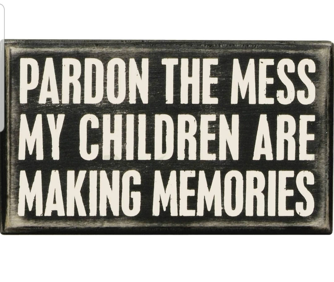 Pardon The Mess - Farmhouse Shelf Sitter Wall Sign image indicator(5)