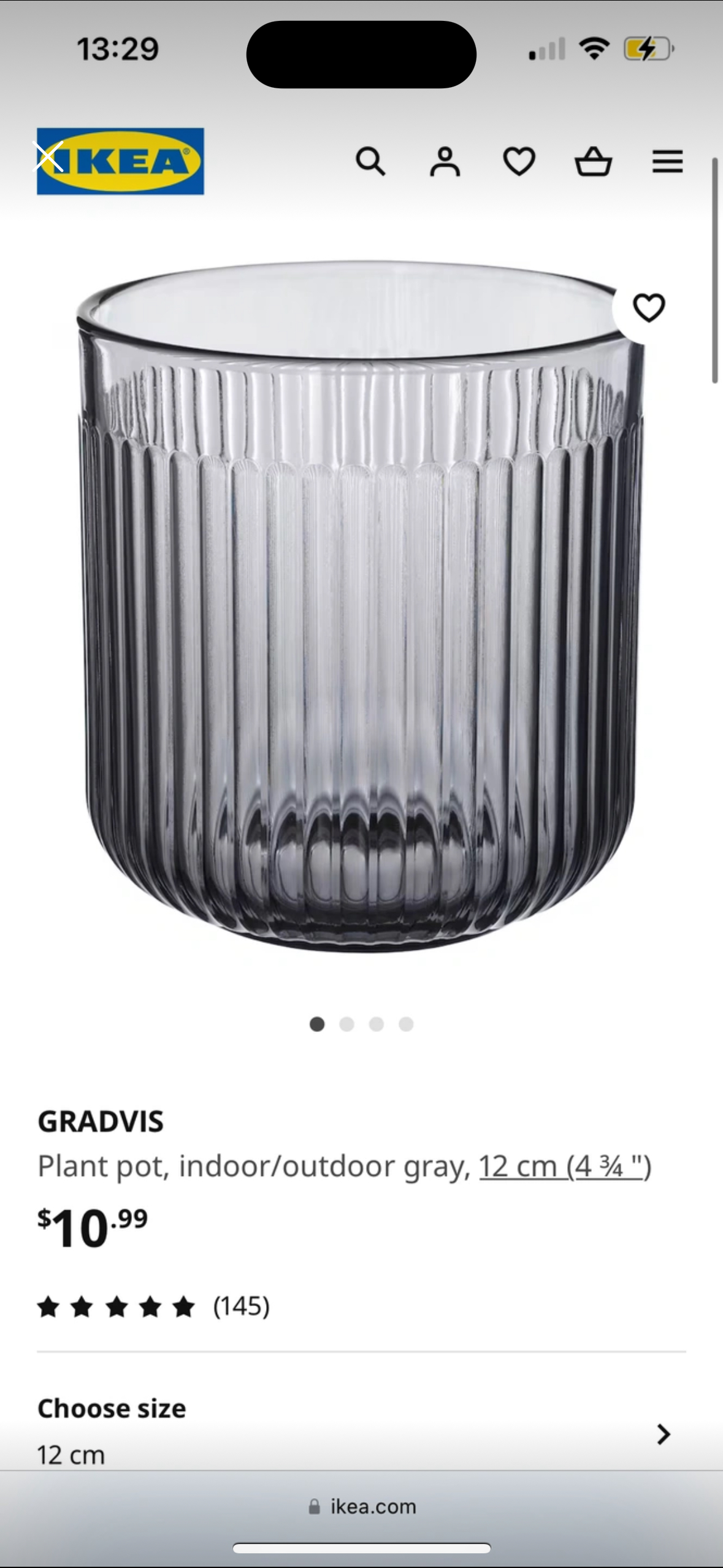 MUST GO MOVING Gradvis Planter 5 Inches (12cm) thumbnail