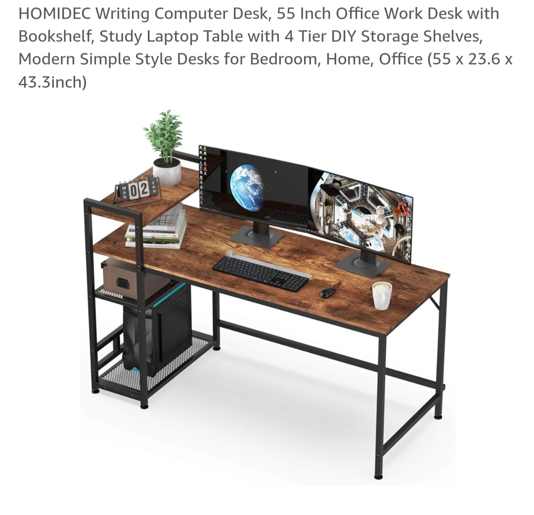 HOMIDEC Writing Computer Desk, 55 Inch - photo 2