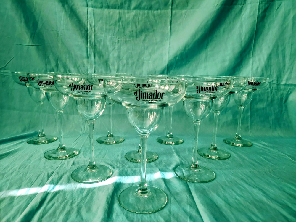 Lot of 10 " EL JIMADOR " 13oz. Margarita Glasses - photo 2