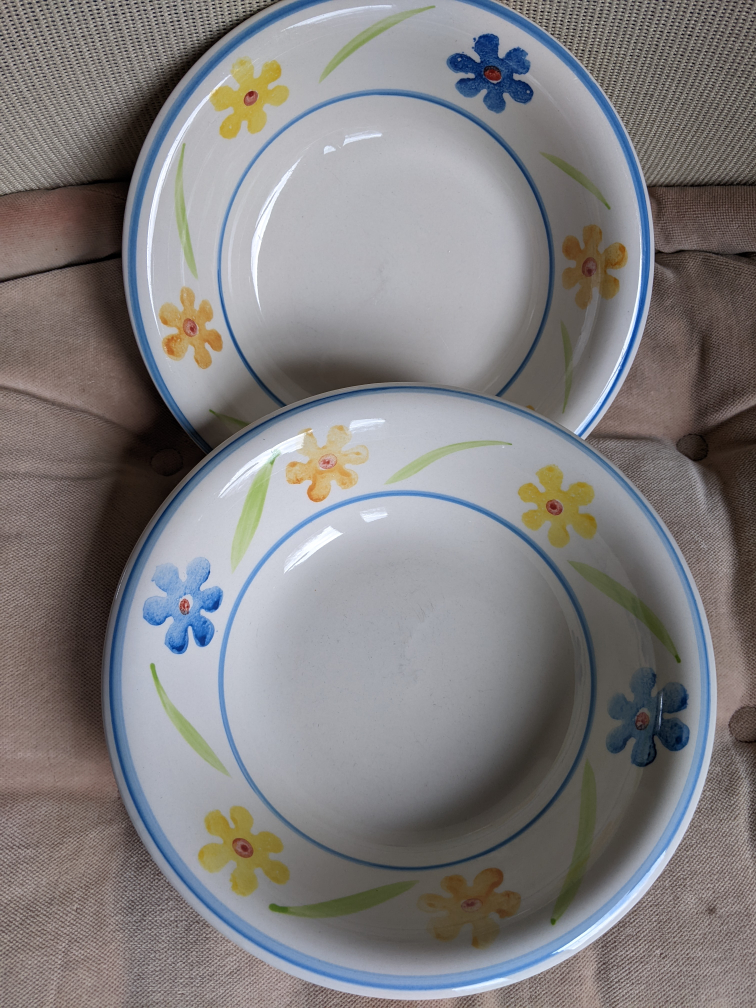 Soup bowls set  - 8 inches wide 2 inches deep image indicator(5)