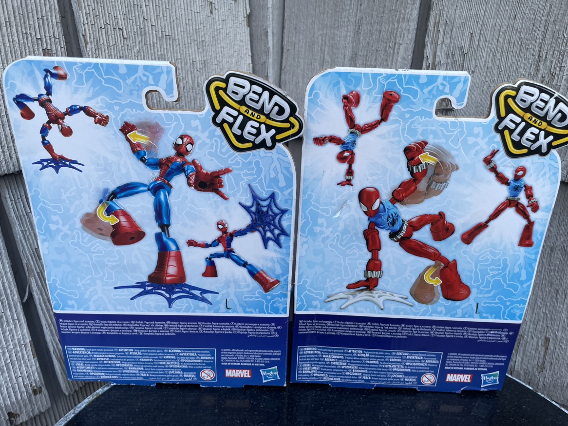 Spider-Man and Scarlet spider bend flex action figures new image indicator(2)
