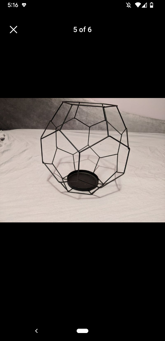 geometric candle holders - photo 2