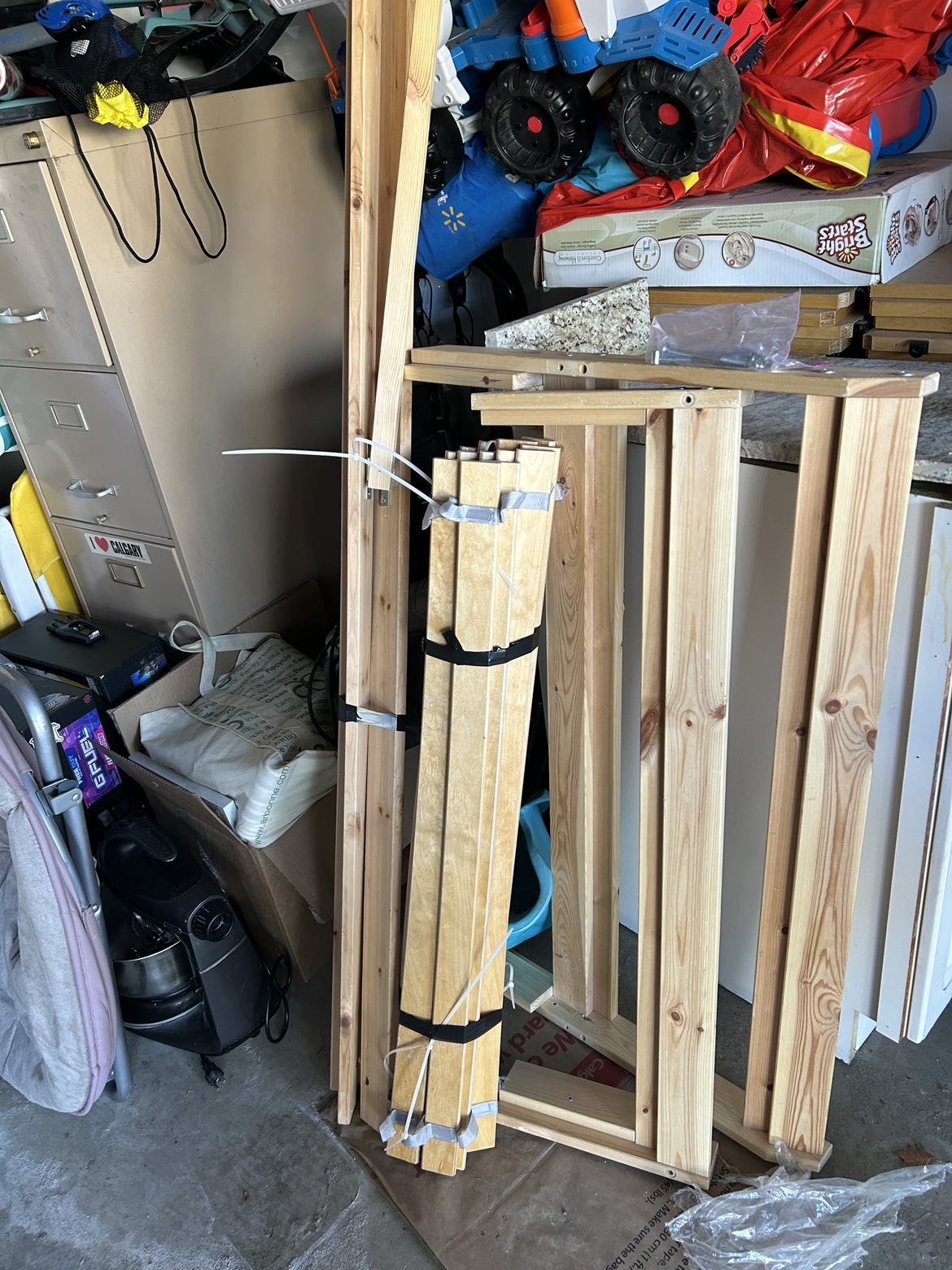 Single  bed frame with slats - photo 3