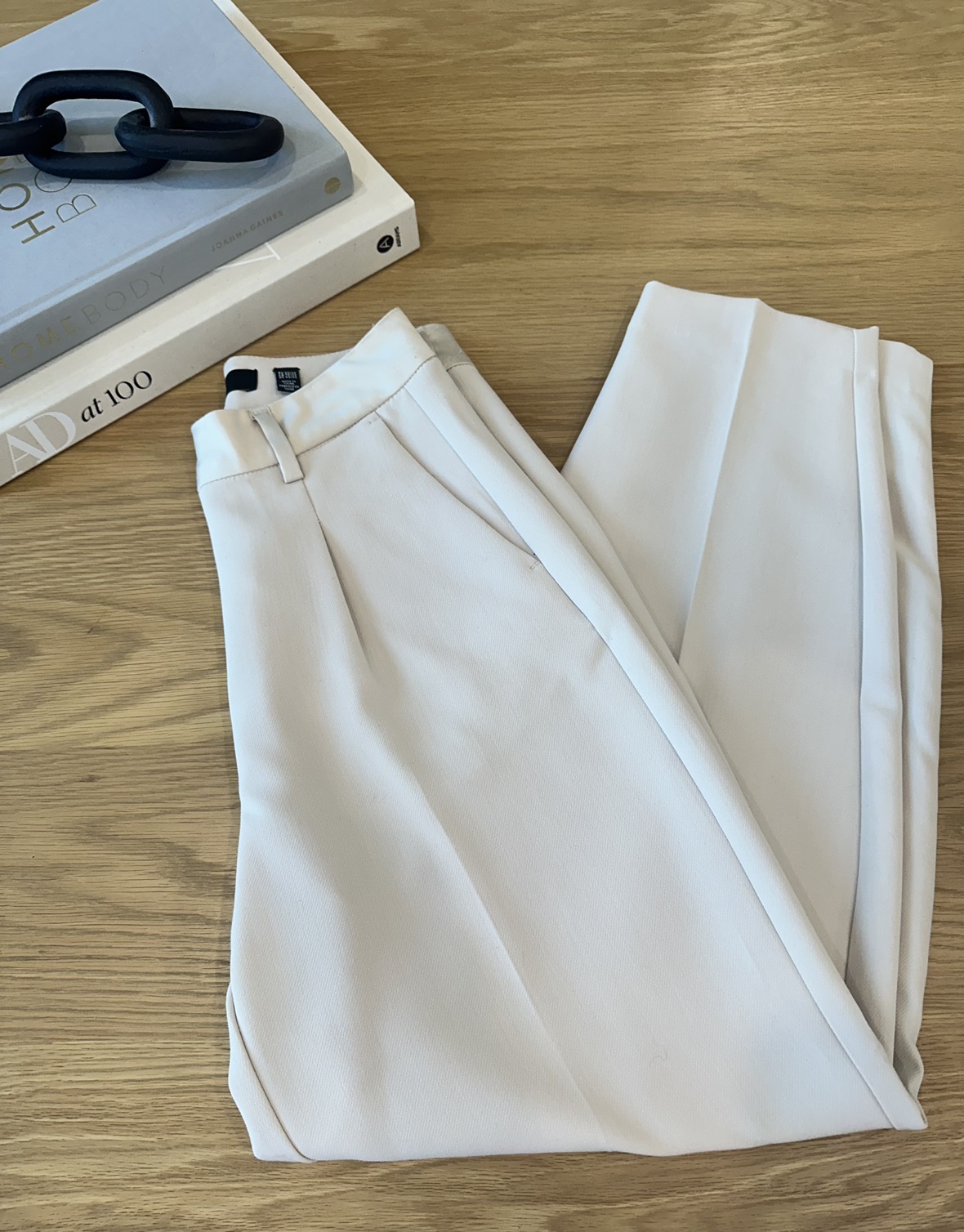 Vero Moda Laura High Rise Satin Waist Barrel Pants Size XS