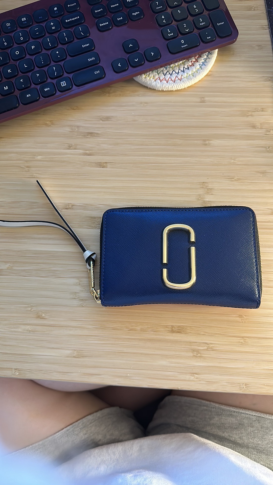 Marc Jacobs bifold wallet in saffiano leather