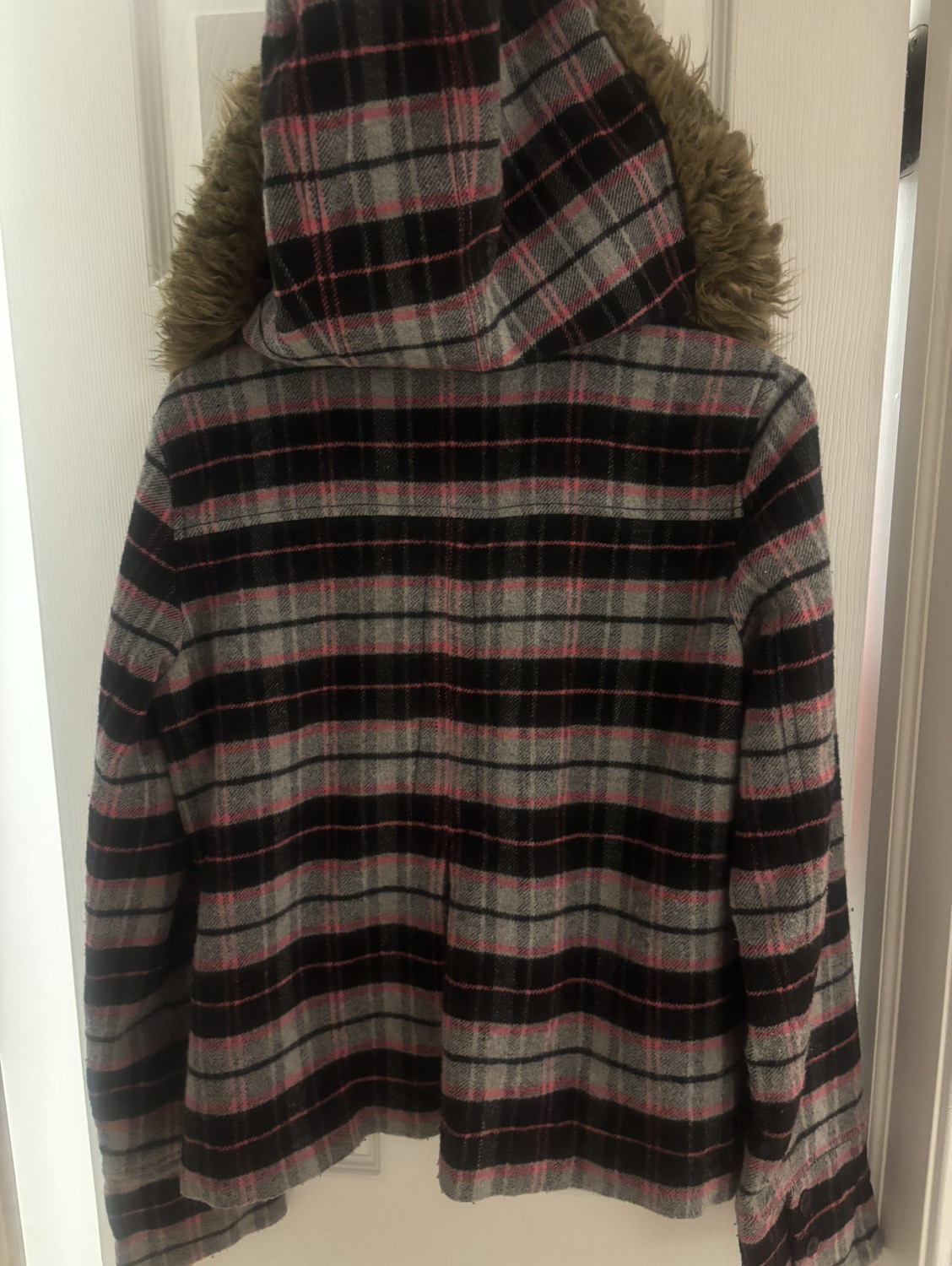 Pink Stripe Pea Coat