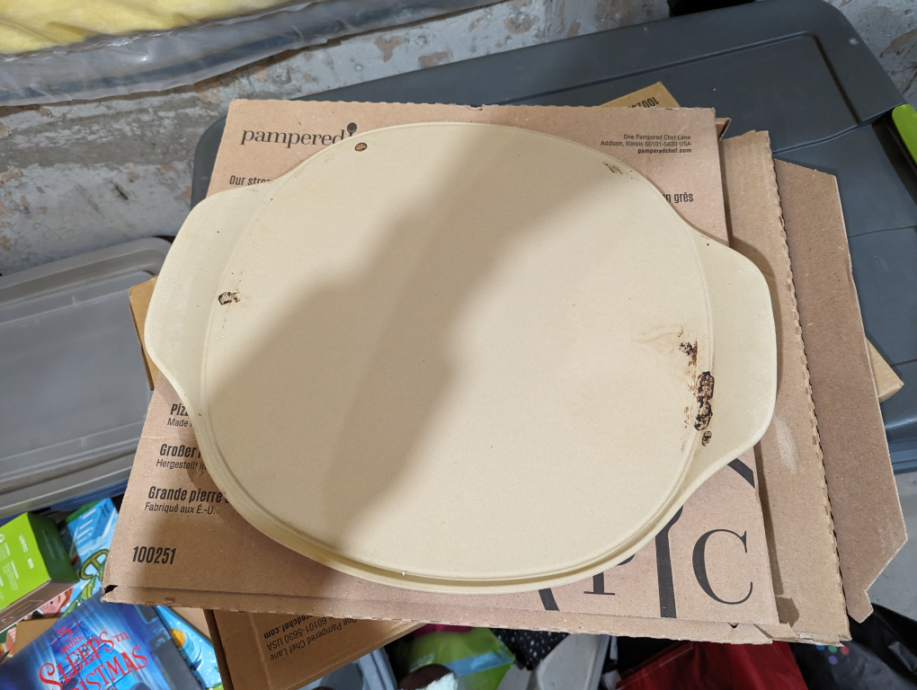 pampered chef pizza stone thumbnail