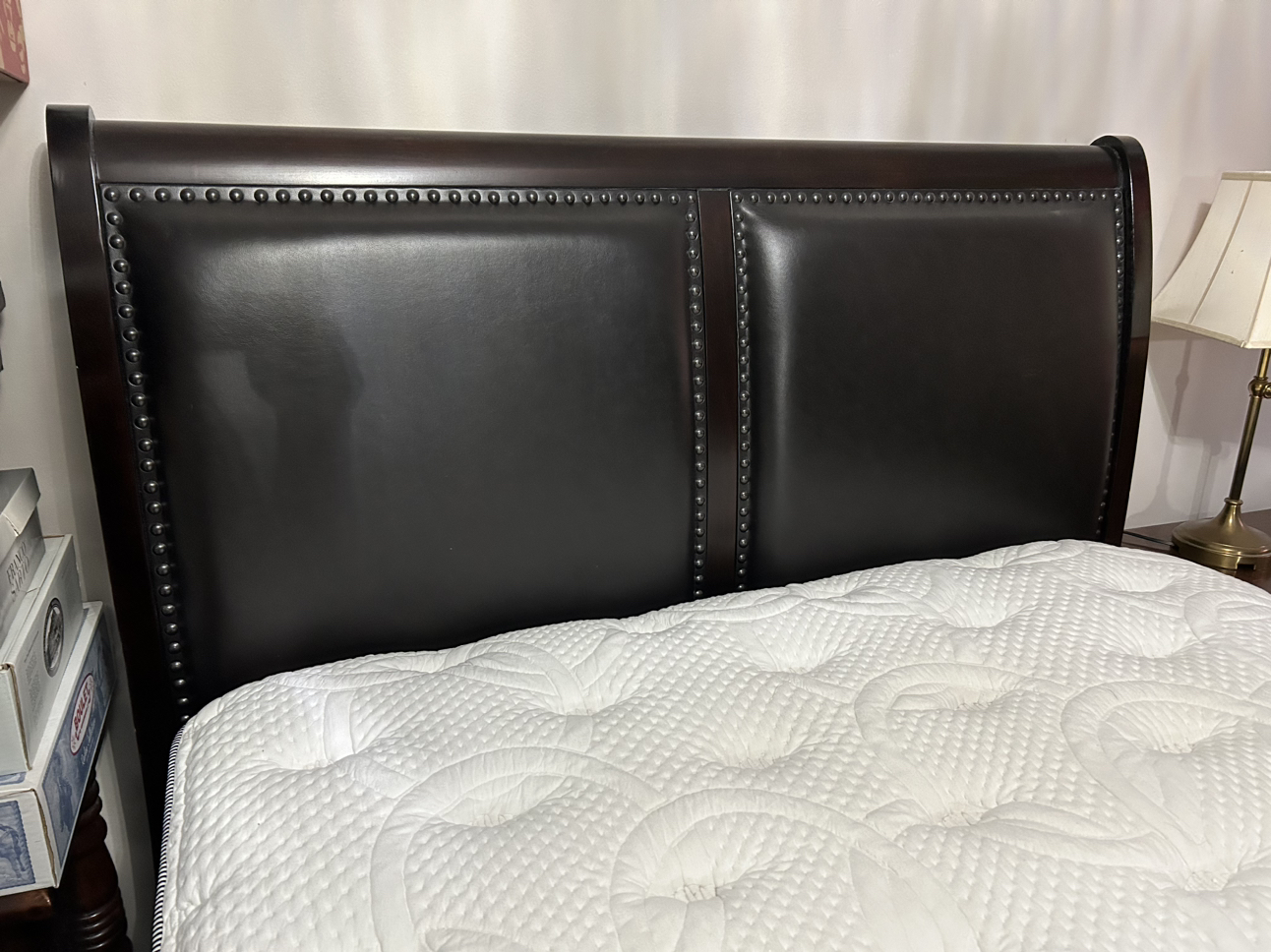 Queen bed frame with storage drawers image indicator(5)