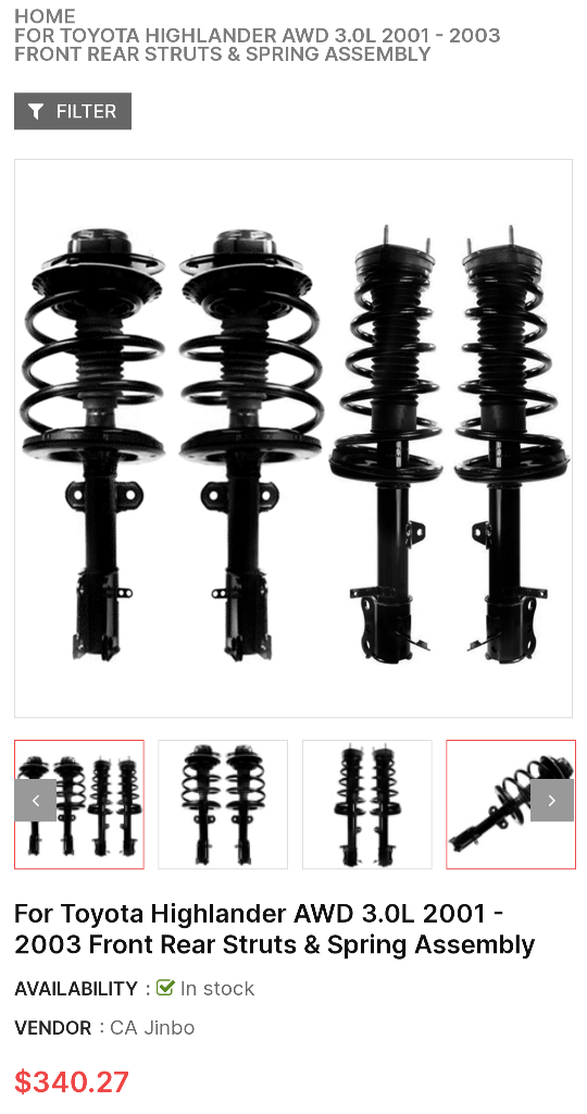 Complete Strut Assembly for sale image indicator(2)