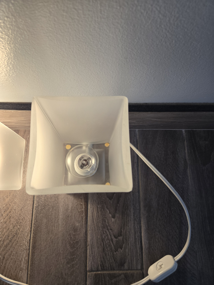 Glass Night stand lights easy toggle on/ off - photo 2