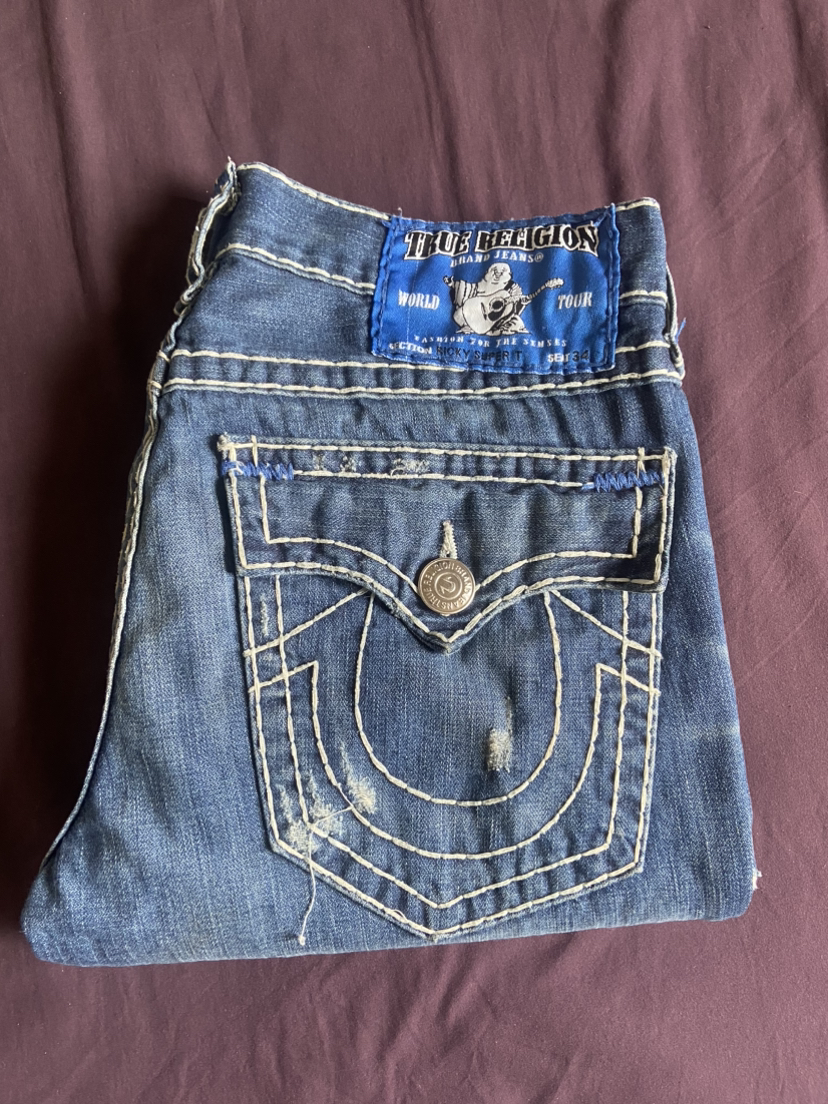 True Religion Jeans Ricky Super T Straight Fit thumbnail