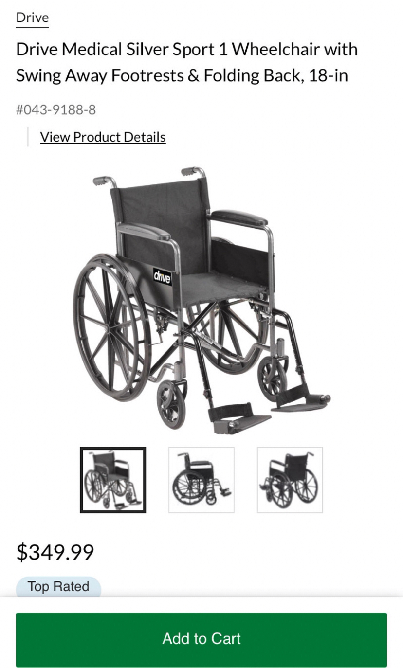 Foldable Drive Wheelchair