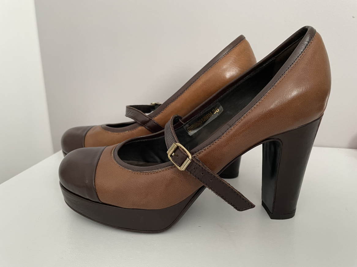 EU 36 Heel Leather Handmade Shoes thumbnail