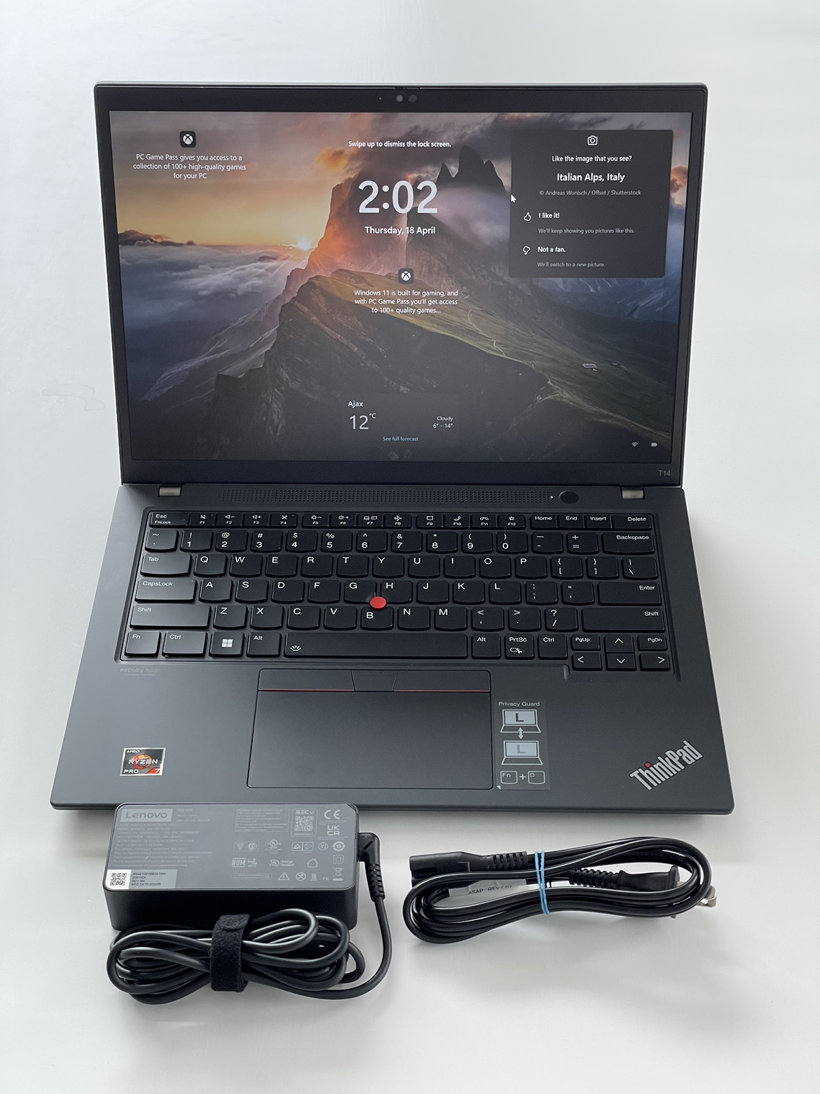 Thinkpad T14 Gen 3 (14” AMD) Ryzen 7 Pro 6850U 32GB RAM 1TB SSD - photo 2