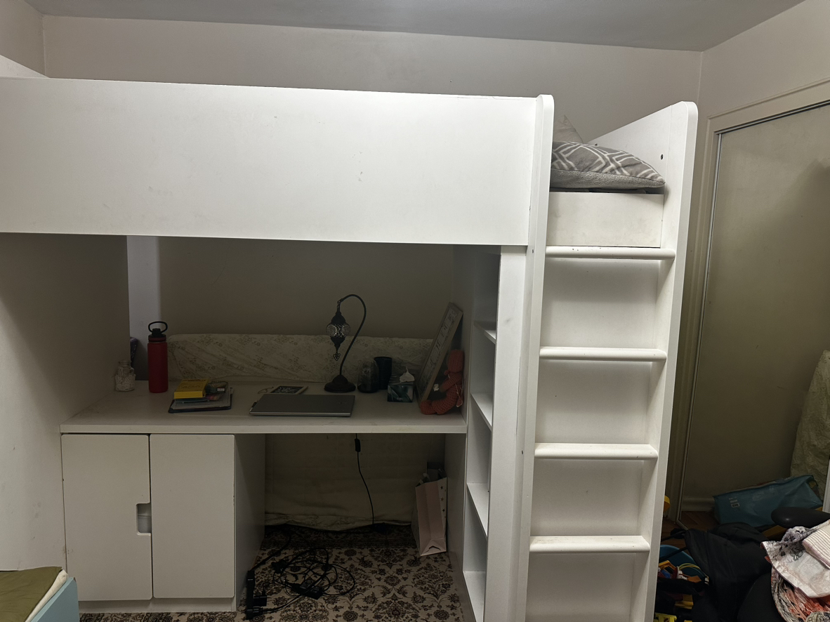 IKEA bed with desk - photo 3
