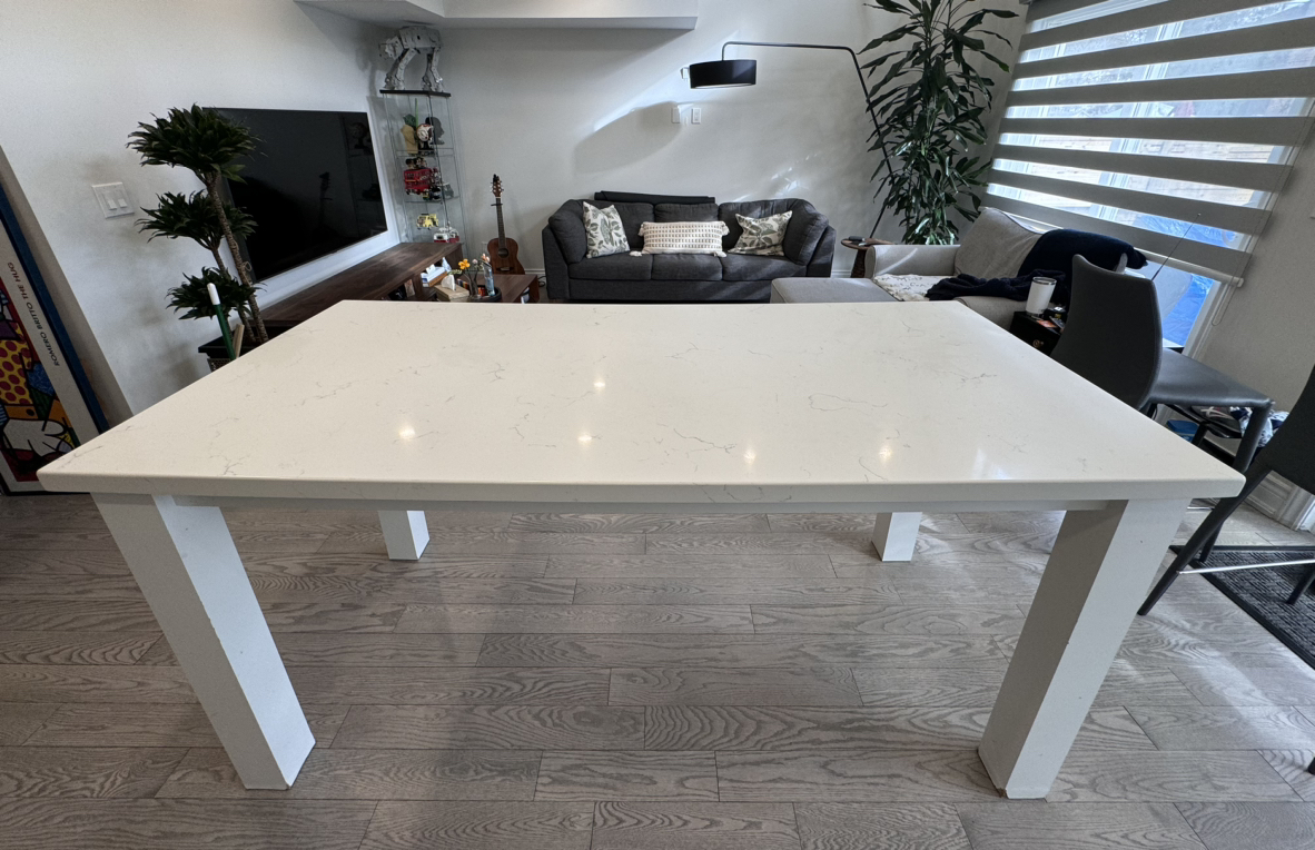 Quartz dining table